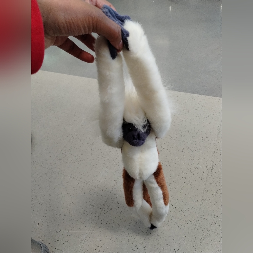 ✓Cotton Top Tamarin Monkey Brown White Wild Republic K & M Int'l Plush 18" Lovey - Picture 14 of 17